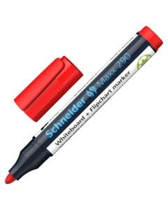 Whiteboard marker, Maxx, 290, red, 9002, Schenider, 1 piece