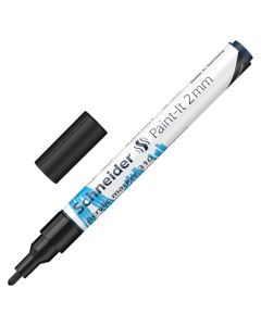 Marker, Schneider, acrylic 'Paint-IT', 310, 2mm, black, 1 piece
