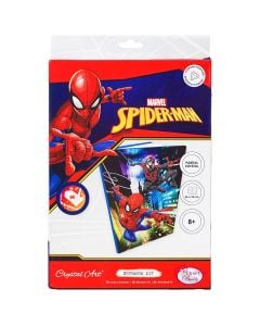 Notepad, Crystal art, Craft Buddy, Spiderman, 18x26 cm, +8 years, 1 piece