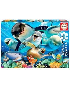 Puzzle for children, Educa, Underwater selfie, 100 pieces, +6 years, 1 piece