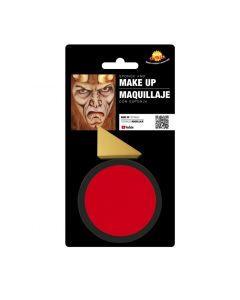 Make-up with sponge, Red, 9 gr
