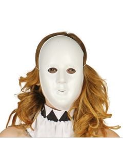 White plastic mask