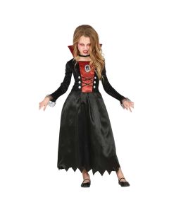 Kostum halloween për fëmijë vajza, Vampire, 5-6 vjece, poliestër, 1 copë