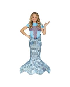 Kostum halloween për fëmijë vajza, Mermaid, 5-6 vjece, poliestër, 1 copë
