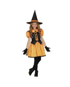 Kostum halloween për fëmijë vajza, Glitter witch, 7-9 vjece, poliestër, 1 copë