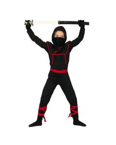 Kostum halloween për fëmijë djem, Ninja, 5-6 vjec, poliestër, 1 copë