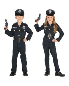 Kostum halloween për fëmijë djem, Polic, 7-9 vjec, poliestër, 1 copë