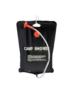 Camping shower, 20 l, plastic, green