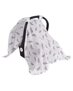 Mbulesë për karrige makine, Cangaroo, e bardhë, 110x81 cm, 1 copë