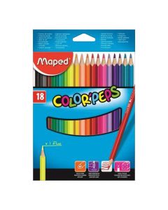 Lapsa me ngjyra, Maped, Color Peps, 18 ngjyra, 1 pako