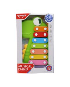 Lodër për bebe, Dino, piano me muzikë, +6 muajsh, 16x5x26 cm, 1 copë