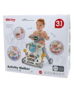 Baby walker, 3 në 1, blu, 39x35x14 cm, 1 copë