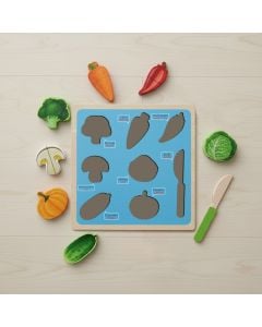 Children's toy, vegetables/fruits/meat, wood, mixed, 1 piece