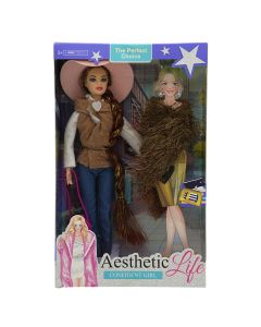 Lodër për fëmijë, kukull me veshje, 35.5x20x4.5 cm, mikse, 1 copë