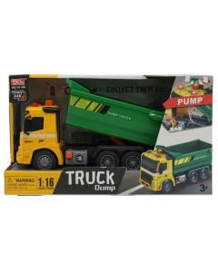Children's toy, construction car, green/yellow, 33x17x13 cm, 1 piece