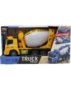 Children's toy, concrete mixer, gray/yellow, 33x17x13 cm, 1 piece