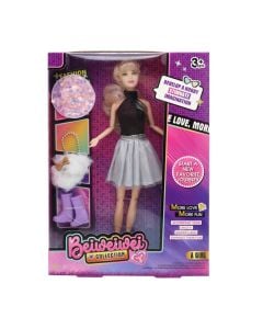 Lodër për fëmijë, kukull, Fashion doll, me aksesorë, 22.5x5x32 cm, mikse, 1 copë