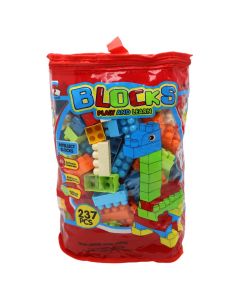 Building block, plastic, 237 pieces, mixed, 1 piece