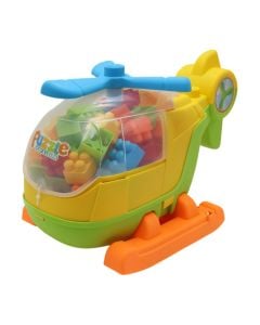Building block, helicopter, plastic, 70 pieces, mixed, 1 piece
