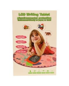 Children's writing tablet, Carrot, pink/red/blue, 26.5 cm, 1 piece