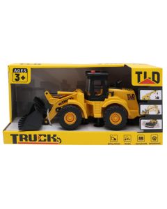Lodër për fëmijë, buldozier, e verdhë, 1:16, me bateri, 1 copë