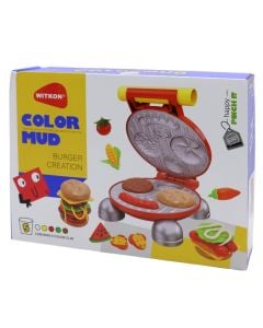 Lodër për fëmijë, plastelinë dhe makineri hamburgeri, mikse, 1 copë