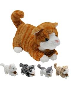 Plush toy, cat, mixed design, 1 piece