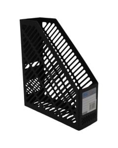 Document organizer, plastic, black, 1 piece