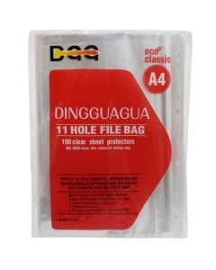 Document envelopes, plastic, transparent, 1 pack