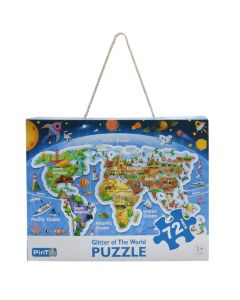 Children's puzzle, world map, 72 pieces, 1 piece