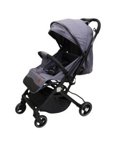 Karrocë verore për fëmijë, gri, metalike/poliestër, 1 copë