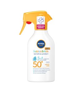Mbrojtës nga dielli për fëmijë, Nivea, Sensitive protect, 5 në 1, SPF 50+, 270 ml, 1 copë