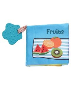 Educational book for babies, Fruits, textile, 11.5x2x12 cm, 1 piece