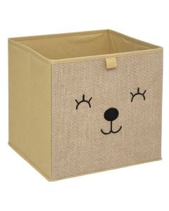 Children's organizer box, Animals, jute, 29x29x29 cm, 1 piece