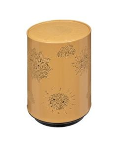 Ndricues nate për dhomë fëmijë, metalike, e verdhë, 13 cm, 1 copë