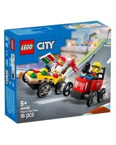 Lego, City, Pizza and Fire Truck, +5 years, 1 piece