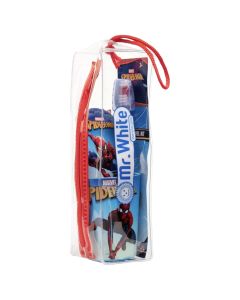 Set për fëmijë, Mr White, Spiderman, pastë dhëmbësh 75 ml+ furcë + mbajtëse, +3 vjec, blu/e kuqe, 1 pako