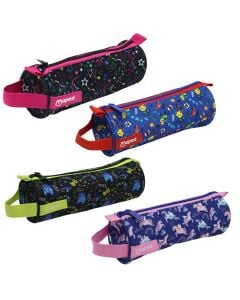 Pencil case, Maped, cylindrical, Unicorn, 23.5x8 cm, mixed, 1 piece