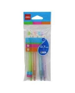 Pen, Deli, Ballpoint, 0.7mm, 4 pieces, 1 pack