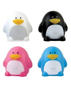 Sharpener, Deli, penguin, two nests, plastic, mixed, 1 piece