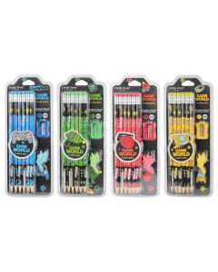 Pencil set + eraser + sharpener, Math-Set, Game World, 1 pack