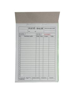 Output sheet pad, 3C A5, with serial number, 1 piece
