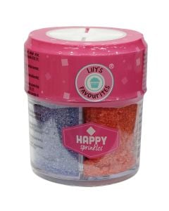 Dekoruese per embelsira, Happy sparkles, 90 gr, mikse, 1 cope