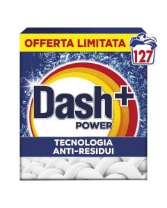 Detergjent pluhur për rrobat, Dash, 127 larje, 6.35 kg, 1 copë