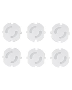 Mbrojtëse prizash, Kikka Boo, plastike, 6 copë, 1 pako