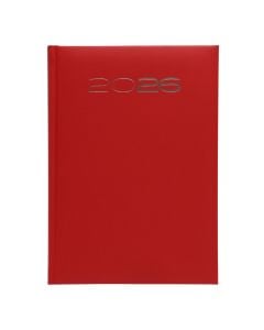 Daily planner 2026, 15x21 cm, 324 pages, red positano, 1 piece