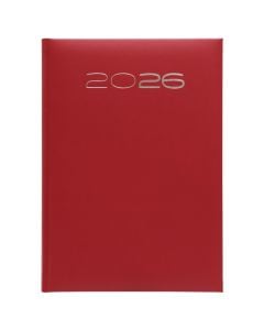 Daily agenda 2026, 17x24 cm, 320 pages, .positano red, 1 piece