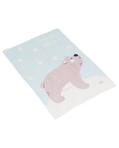 Batanije për fëmijë, Cangaroo, Dreamy bear, 75x100 cm, blu, 1 copë