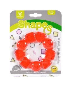 Teething Soother, Cangaroo, Shapes, +3 months, 1 piece