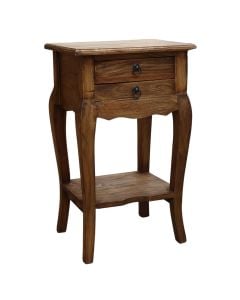 Tavoline/komodine anesore, Fiorellia, dru tropikal Mahogany,n gjyre natyrale, 40*31.25 *67.5H